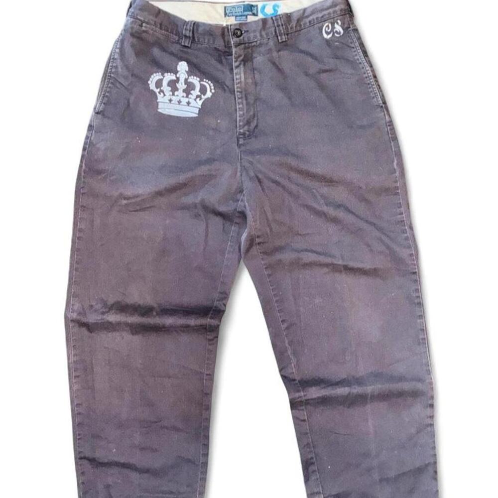 Vintage polo ralph lauren navy blue upcycled pant